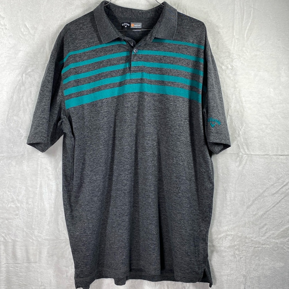 Callaway Mens‎ Polo Large Golf Shirt Striped